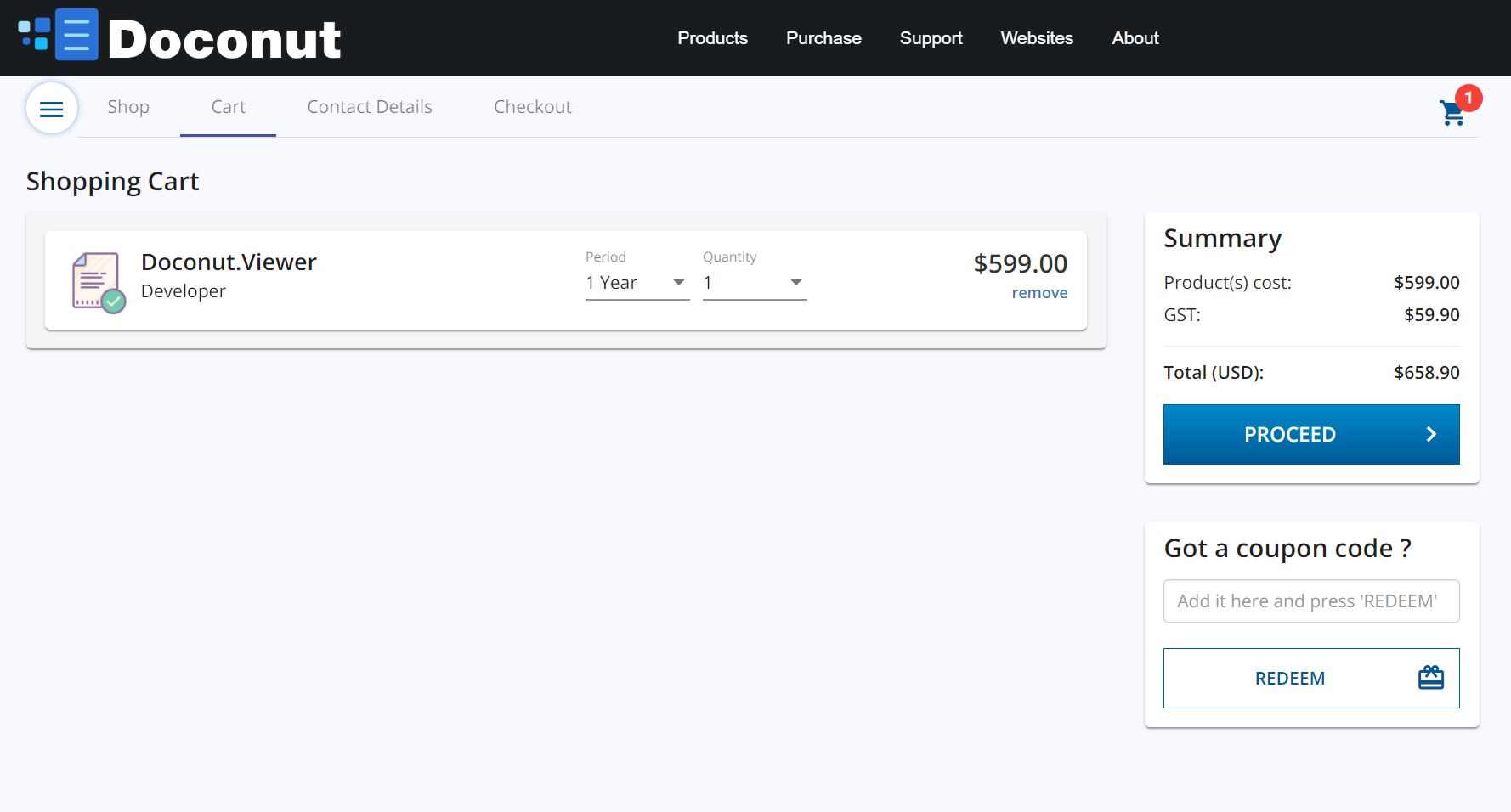 Proceed to Cart Image